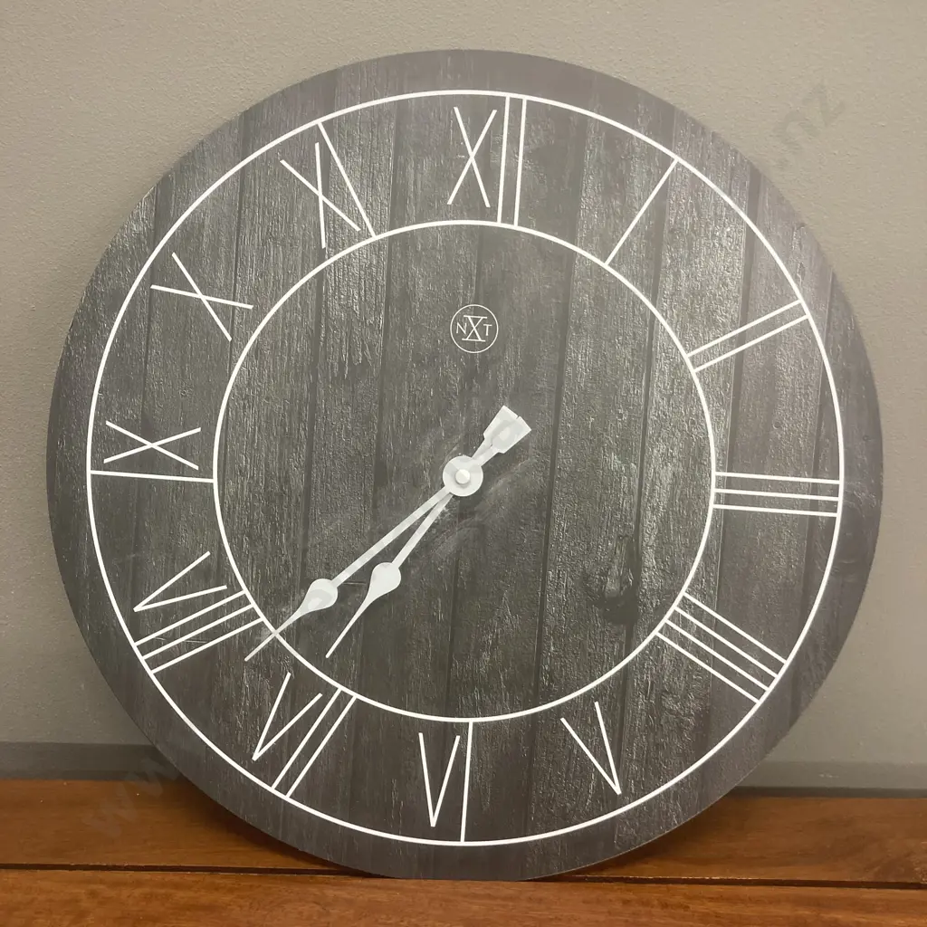 NXT Paul Wood Wall Clock 40cm Image 1++
